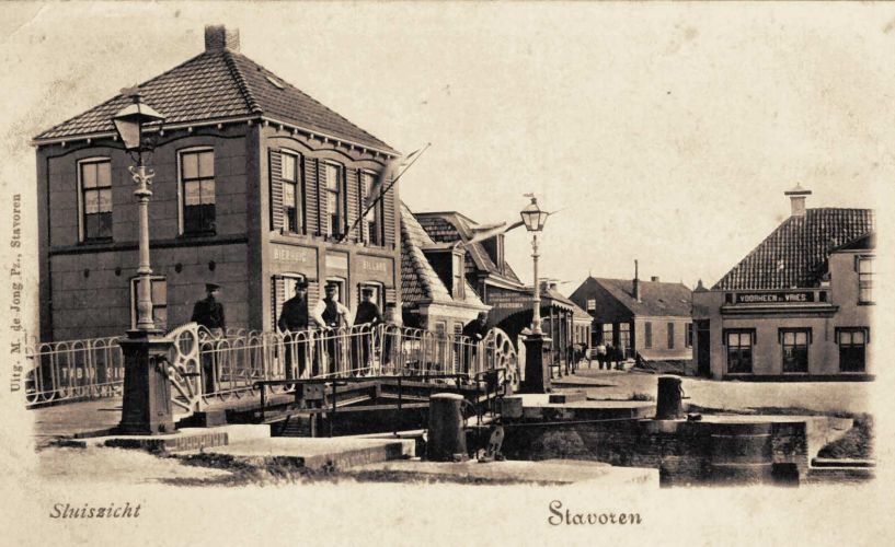 Stavoren Sluiszicht Noord-end omstreeks 1901